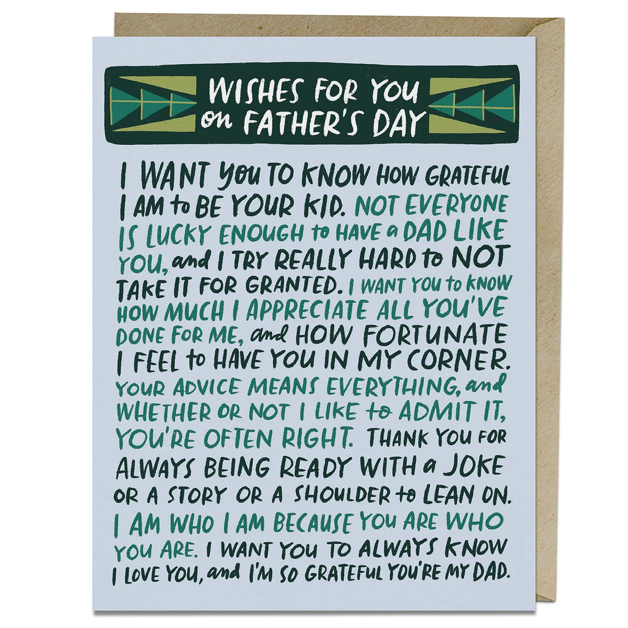 Em & Friends - Wishes For You On Father's Day Card