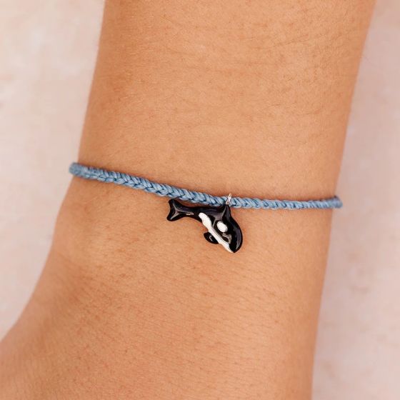 Pura Vida - Orca Silver Charm Bracelet