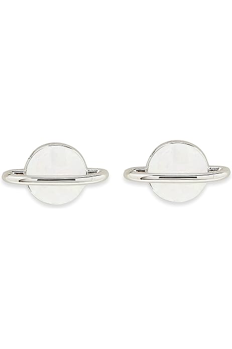 Pura Vida - White Opal Saturn Stud Earrings