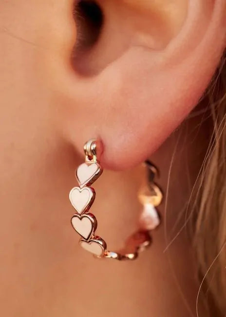 Pura Vida - Pura Vida Love Enamel Heart Earrings