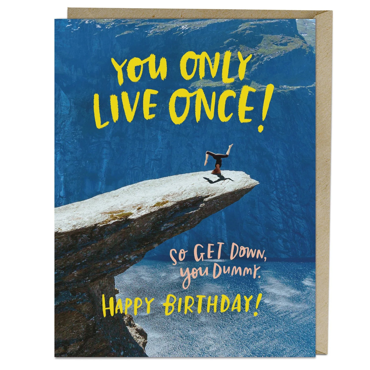Em & Friends - Only Live Once Birthday Card