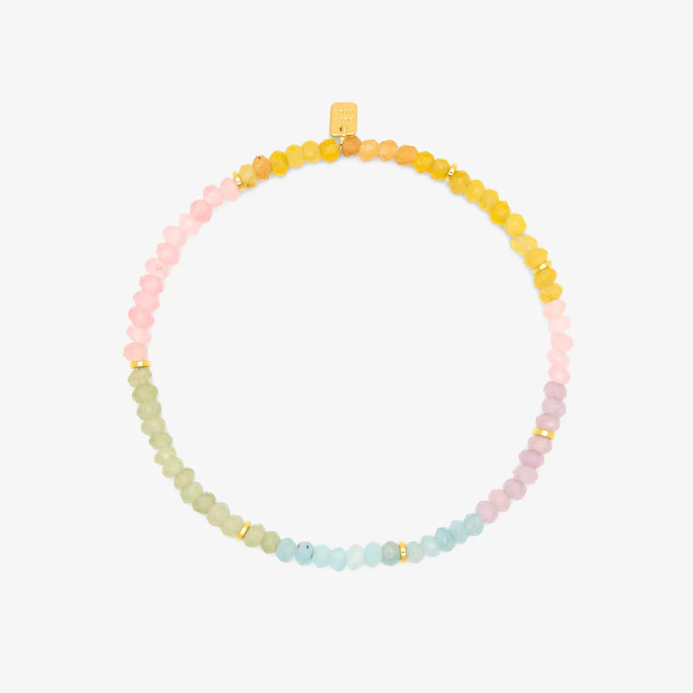 Pura Vida - Ombre Rainbow Bead Anklet