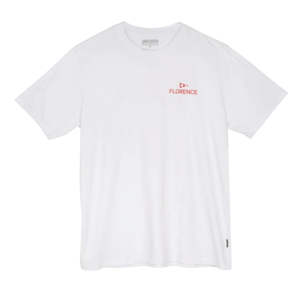 Florence Marine X - Crew Organic T-Shirt - White