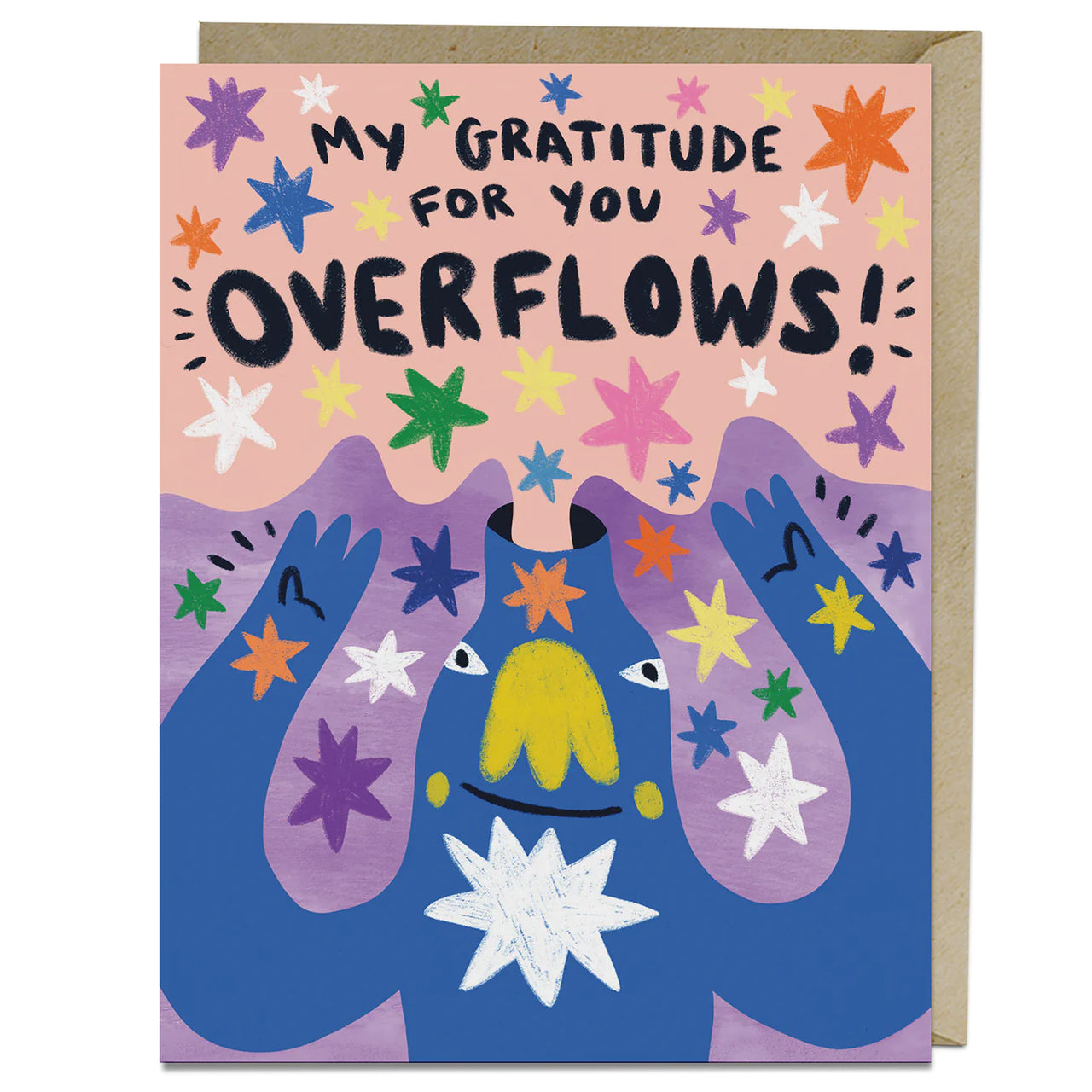 Em & Friends - Barry Lee Gratitude Overflows Thank You Card