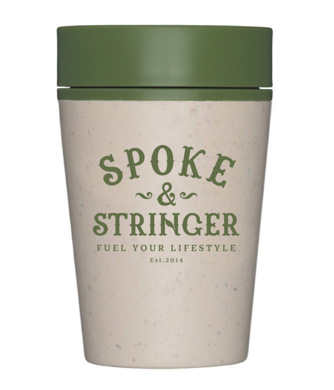 Spoke & Stringer x Circular & Co Cup - 8 oz - Green & White