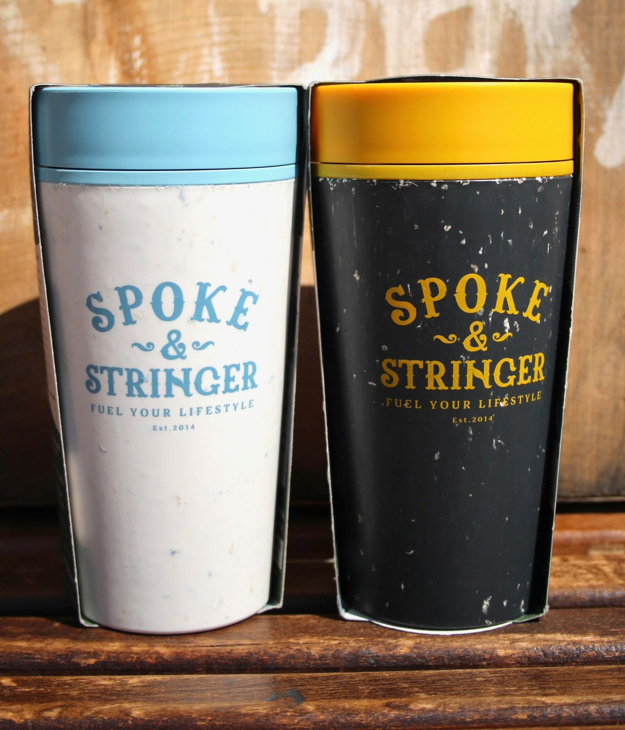 Spoke & Stringer x Circular & Co Cup -12 oz - Yellow & Black